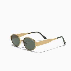 Steve Madden Gold and Green Sunglasses
